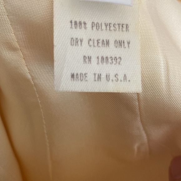 ZOLA EVENING Formal Wedding or Special Occasion Pale Yellow Maxi Skirt Size 4/6 - Picture 6 of 6